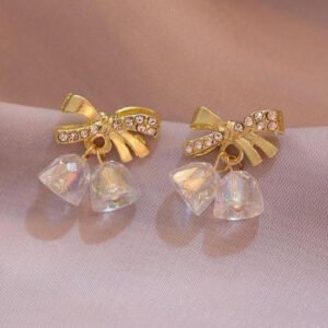 Dual Bell Earrings Stud