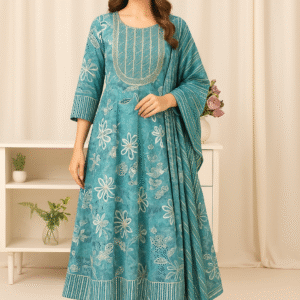 Naurad Azure Petal Kurta Set