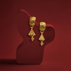 Nuraad Fancy Floral Star Drop Earrings for Women – Gold Plated Dangling Latkan Earrings – Trendy Geometric Charm Jhumki for Party & Gifts